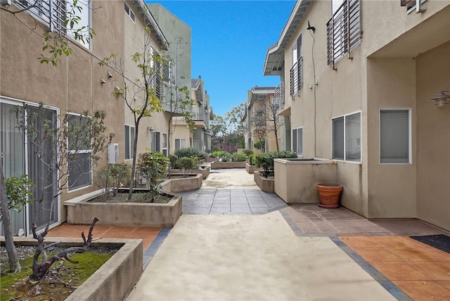 view of community featuring a patio area