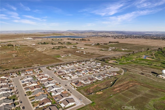 bird's eye view featuring a mountain view