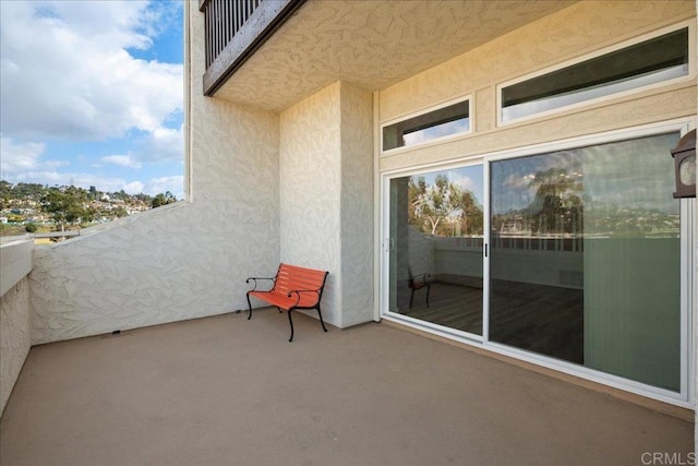 view of balcony