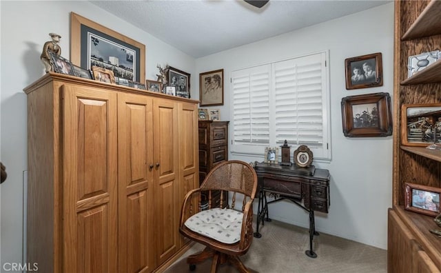 office area with carpet floors