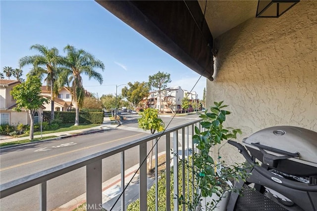 balcony featuring grilling area