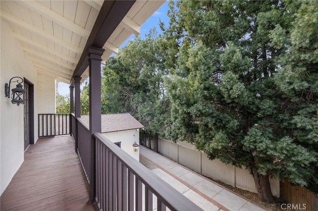 view of balcony