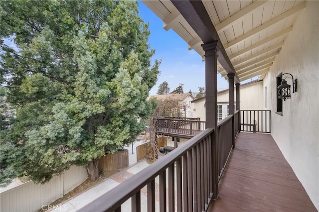 view of balcony