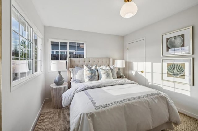 bedroom featuring carpet flooring