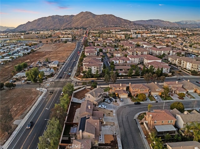 aerial view featuring a mountain view