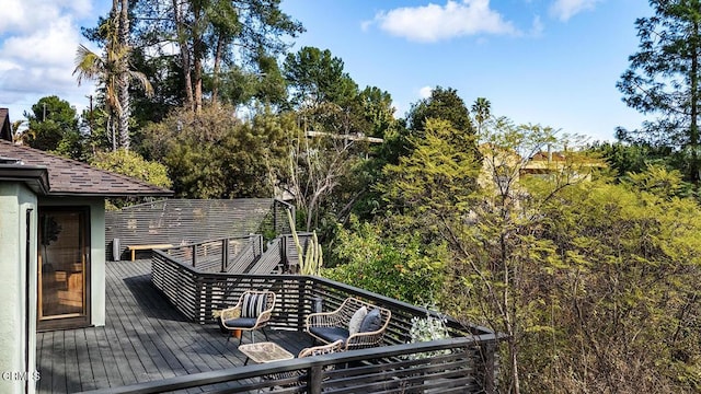 view of wooden terrace