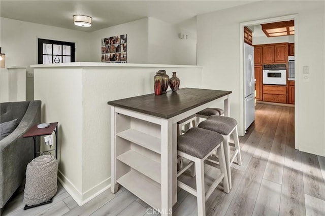 interior space featuring light hardwood / wood-style flooring