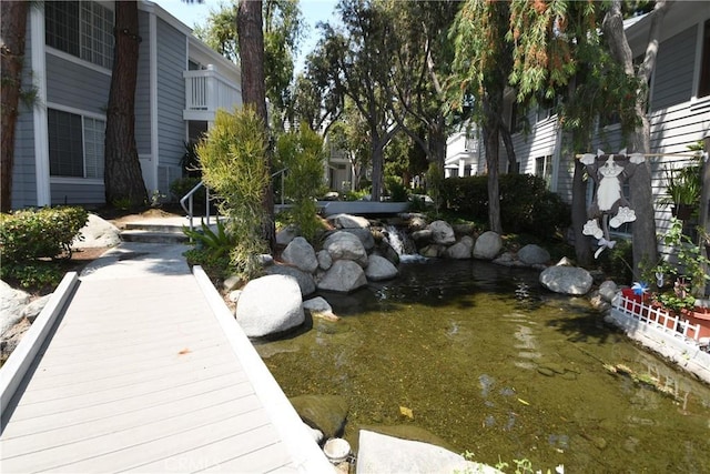 view of dock