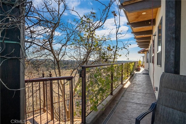 view of balcony