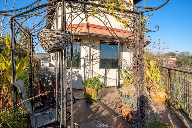 exterior space featuring a patio