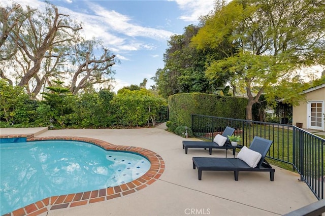 view of pool with a patio