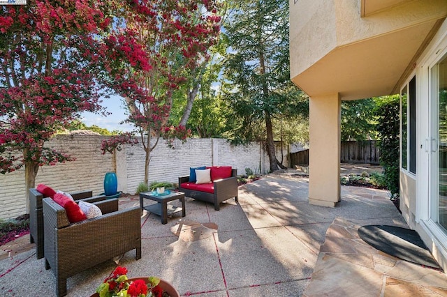 view of patio / terrace with outdoor lounge area