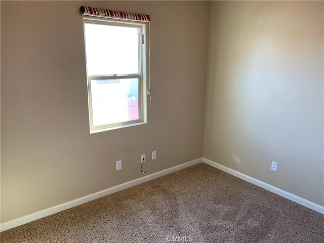 view of carpeted empty room