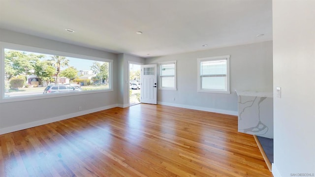 interior space featuring light hardwood / wood-style floors