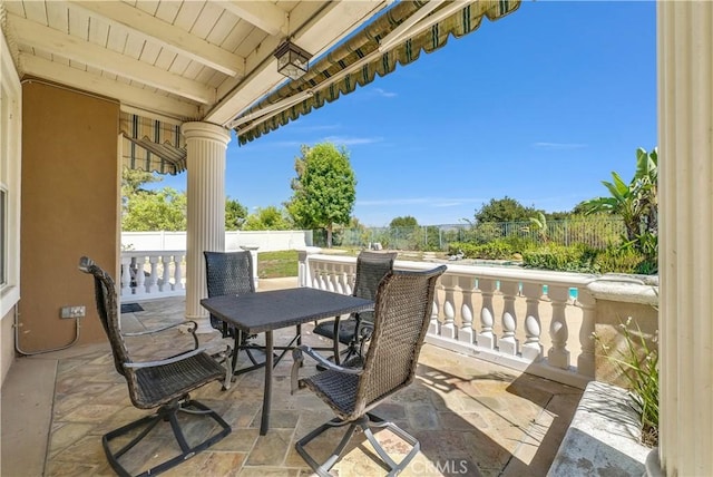 view of patio