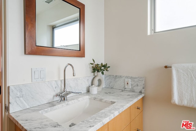 bathroom with vanity