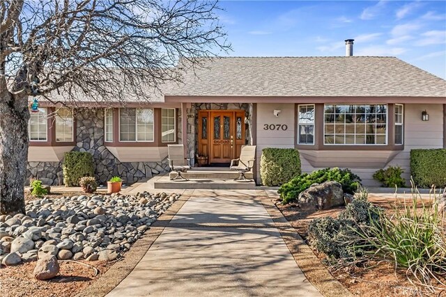 view of ranch-style home