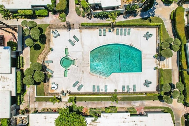 birds eye view of property