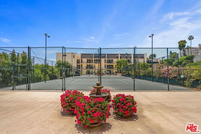 view of tennis court