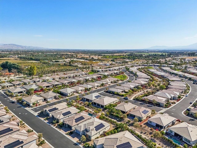 aerial view featuring a mountain view