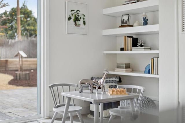 view of dining area