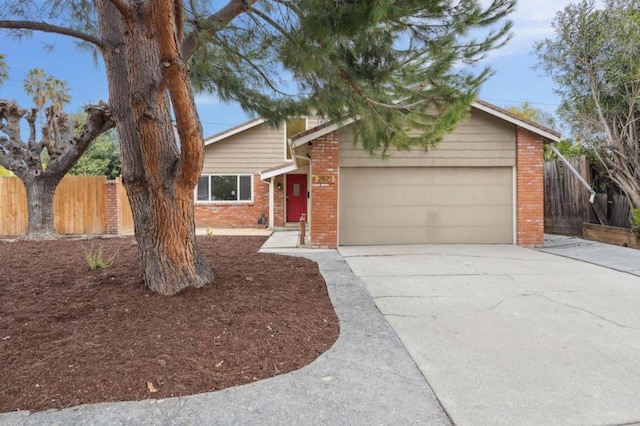 ranch-style home with a garage