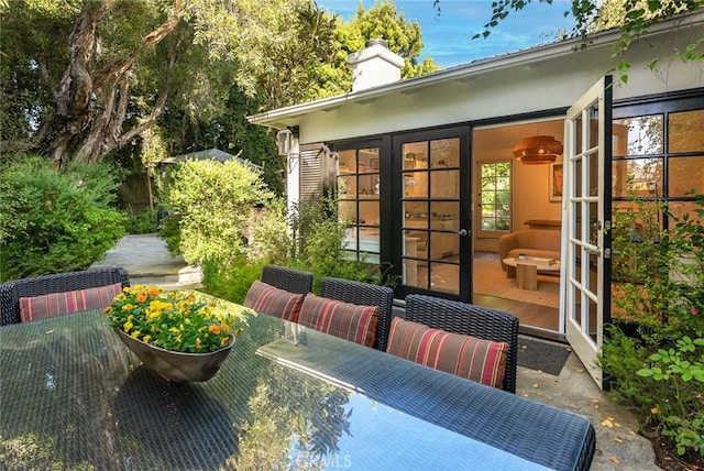 view of patio / terrace with french doors