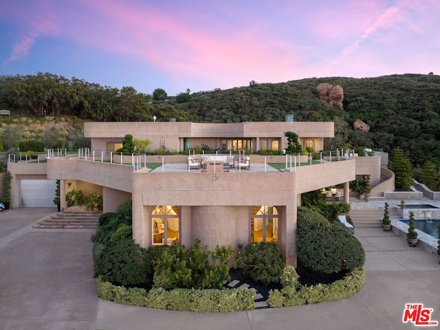 exterior space featuring a balcony