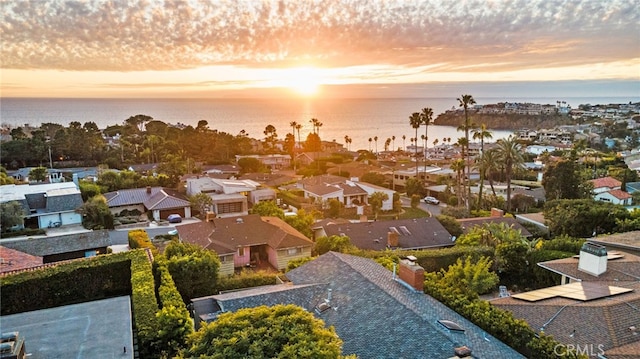 331 Ledroit St, Laguna Beach, CA 92651 - aerial view at dusk with a water view