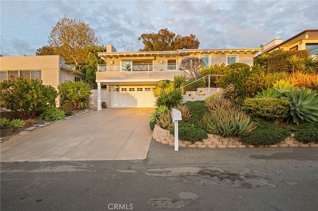 331 Ledroit St, Laguna Beach, CA 92651 - view of front of house with driveway and a garage
