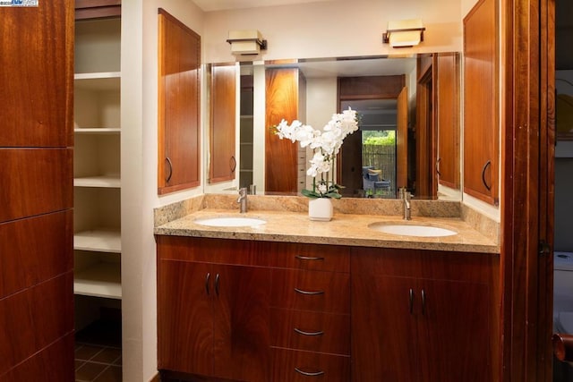 bathroom with vanity