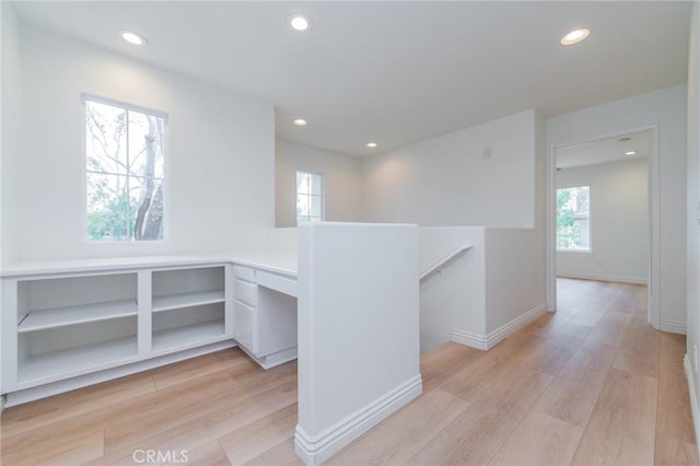 hallway featuring light hardwood / wood-style floors