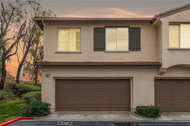 view of front of home featuring a garage