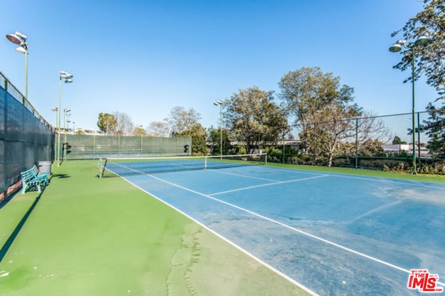 view of tennis court