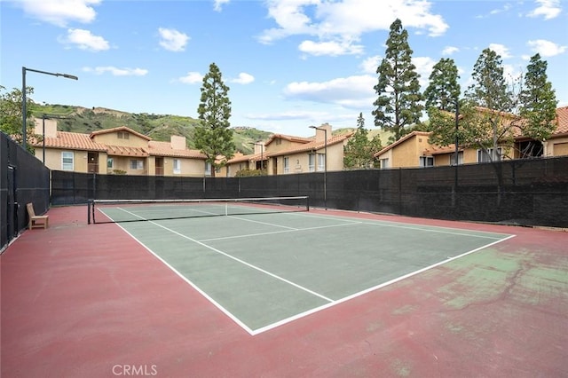 view of tennis court