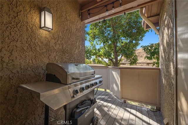 exterior space featuring area for grilling