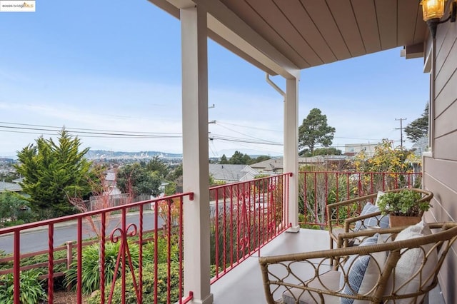 view of balcony