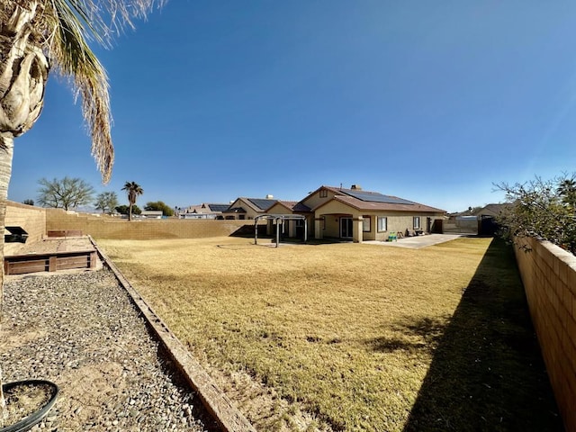 view of yard with a patio