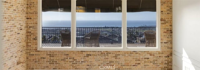 room details with a water view