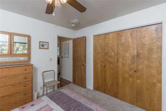 bedroom with ceiling fan