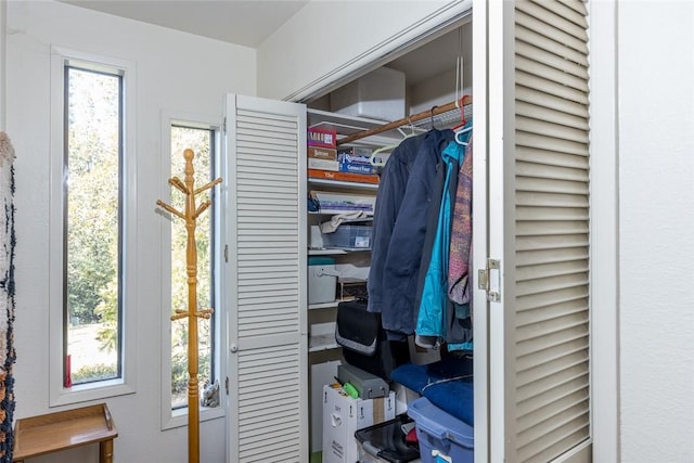 view of closet