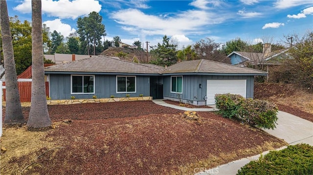 ranch-style house with a garage