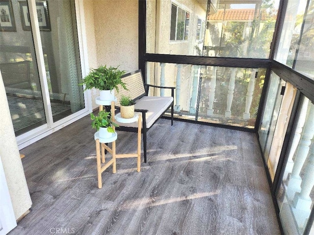 view of sunroom / solarium