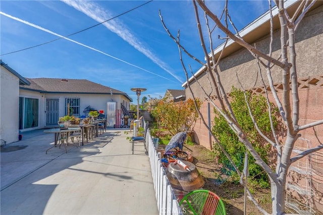 view of patio / terrace with a fenced backyard