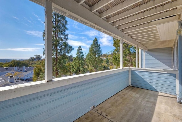 view of balcony