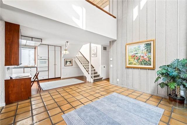 entryway featuring tile patterned flooring