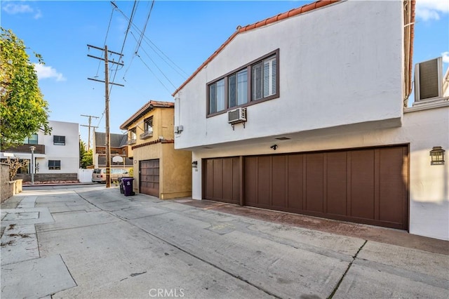 view of home's exterior featuring a garage