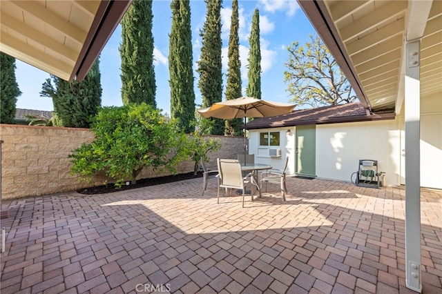 view of patio with cooling unit