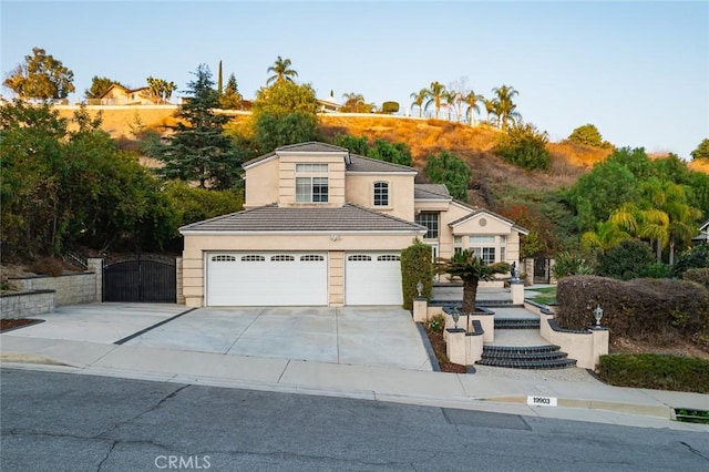 view of front of house featuring a garage