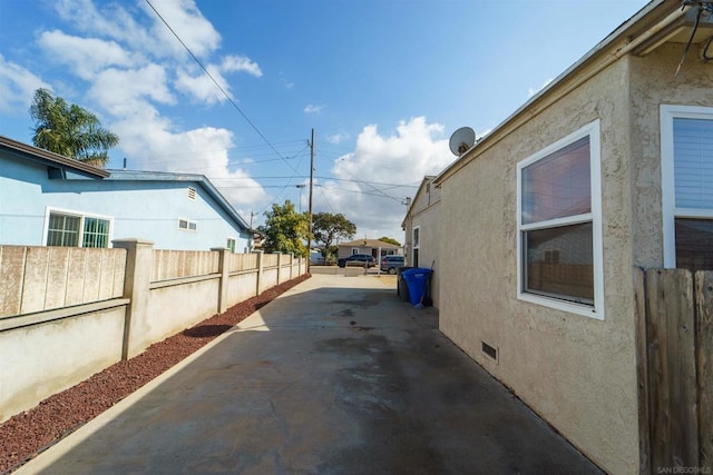 view of home's exterior featuring a patio